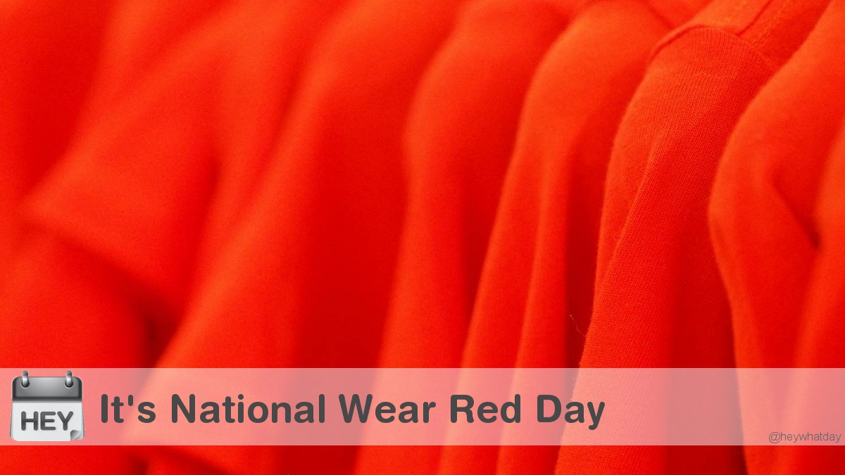 It's National Wear Red Day! 
#WearRedDay #NationalWearRedDay #GoRedForWomenDay