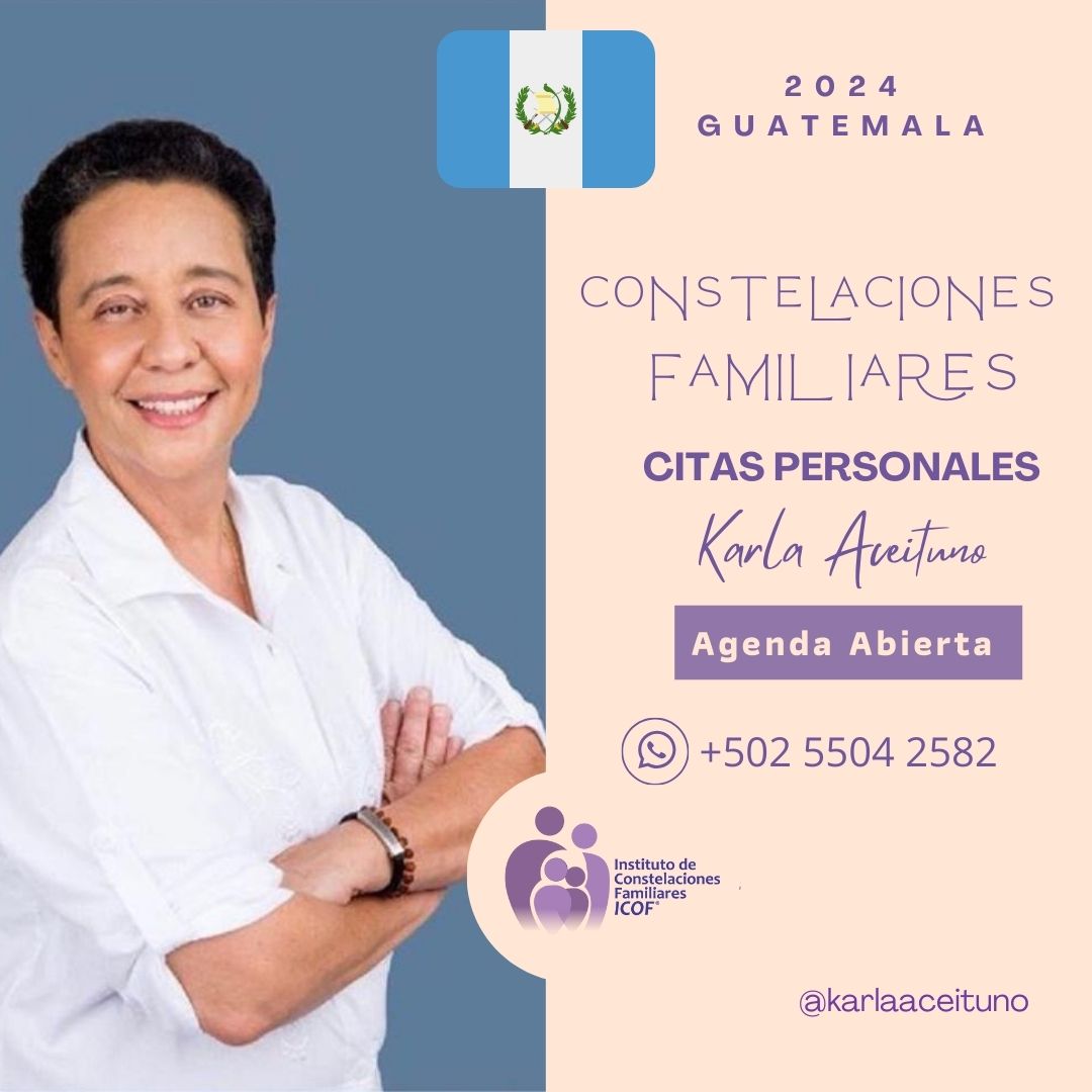 icofgt's tweet photo. Agenda abierta para todos!
Constelaciones Familiares
Cita individual con Karla Aceituno.
Una dinámica terapéutica creada por el psicoterapeuta Bert Hellinger, con el objetivo de abordar la resolución de conflictos, aumentar el autoconocimiento y favorecer el cambio personal. https://t.co/XEOlSKdEcF