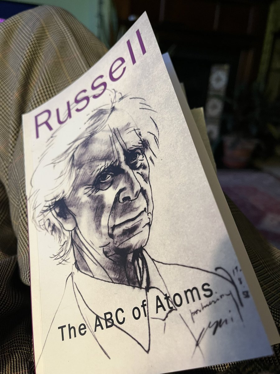 It is the 54th anniversary of #BertrandRussell’s death in 1970. His pioneering book, The ABC of Atoms, was first published a century ago. Our new edition is introducing by Dr David Alexandre Ellwood of @BritishPugwash