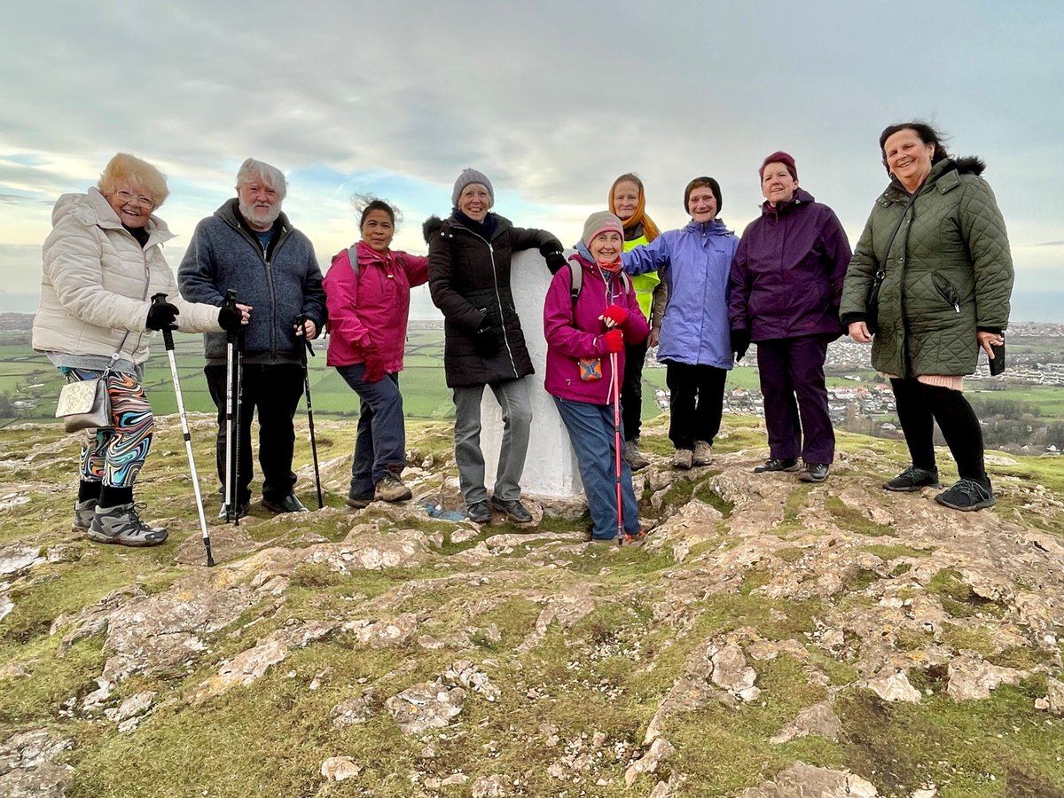 Thursday afternoon walkers enjoyed panoramic views from atop #GraigFawr yesterday. For full details of our weekly #wellbeing walk programme, see our pinned post. #walking #walkingforhealth #prestatyn #meliden #northwales #gogleddgymru #denbighshire #sirddinbych @WalkersrWelcome