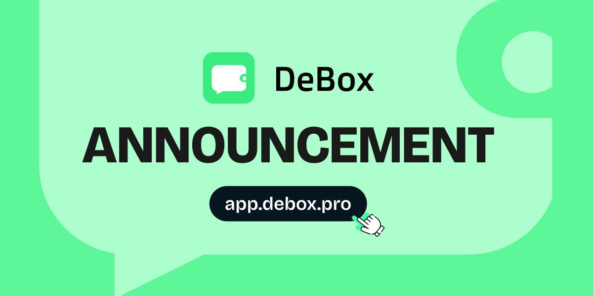 DeBox (@debox_social) on Twitter photo 🎈 The DeBox Web App now supports Bitcoin wallet logins, including @okxweb3 and <a href="/unisat_wallet/">UniSat - wallet, explorer & extension for bitcoin.</a>.
➡️ chat to earn app.debox.pro
#SocialFi #BTClayer2 #debox 🎈 The DeBox Web App now supports Bitcoin wallet logins, including @okxweb3 and <a href="/unisat_wallet/">UniSat - wallet, explorer & extension for bitcoin.</a>.
➡️ chat to earn app.debox.pro
#SocialFi #BTClayer2 #debox
