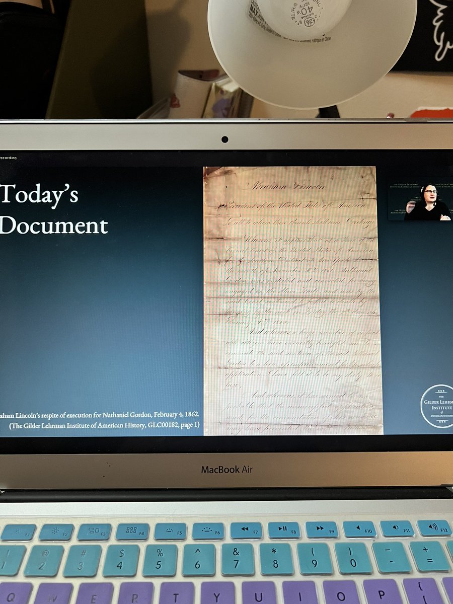 LMarenda's tweet photo. Learned some “new” history last night. Thank you @Gilder_Lehrman for always showing incredible primary sources to educators. #TeacherAlwaysLearning https://t.co/8gtA40AO82