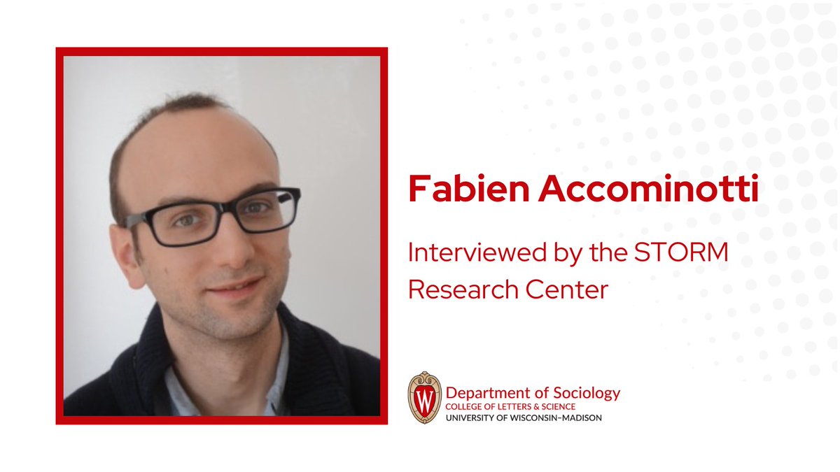 UWSoc's tweet image. Fabien Accominotti (@faccominotti) was interviewed about his sociology research about status hierarchies and inequality by STORM Research Center at @EMLYON. He also offered advice to #gradstudents.

Watch the interview: youtube.com/watch?v=wEGzrx…