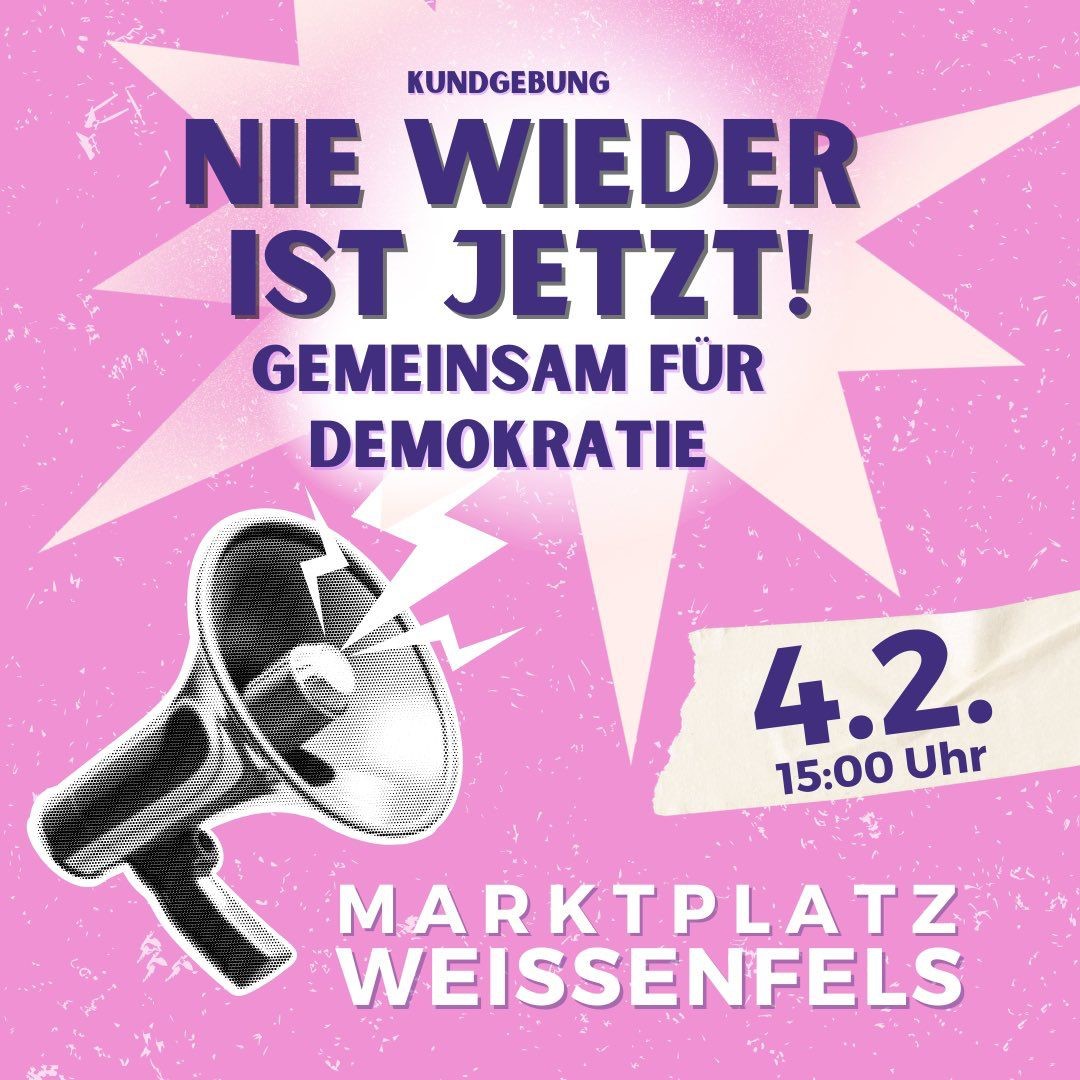 Hey Sachsen-Anhalt, auch bei euch gibt es Demos, die Unterstützung brauchen. 📣 #NieWiederIstJetzt #Zeitz #Weissenfels