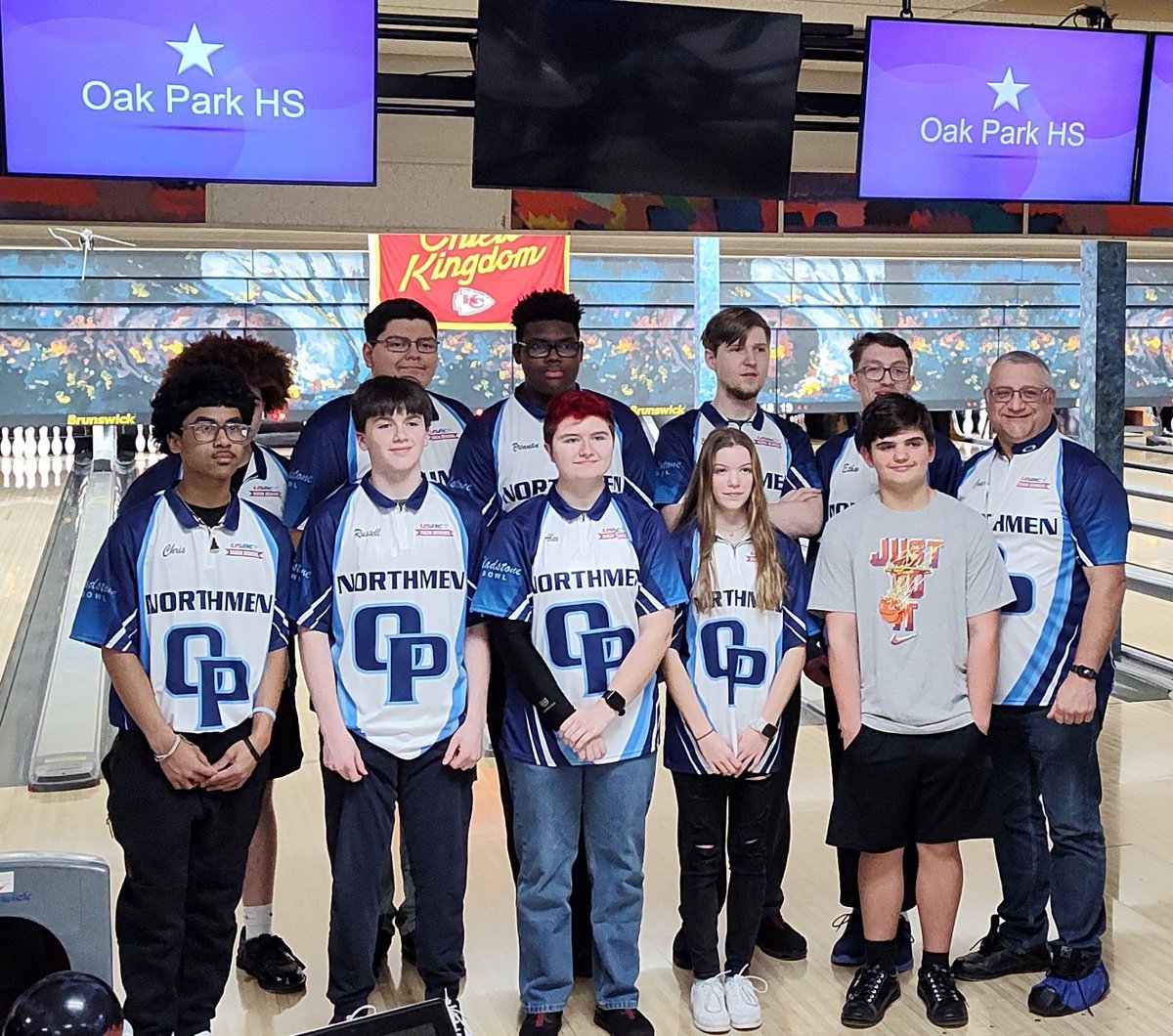 OPHS_Bowling's tweet photo. The bowling team got new jerseys, courtesy of the @Northmen_PTSA. These will be worn at our tournaments, including our Zone Qualifier on March 10th. https://t.co/ZCM3xqguNg