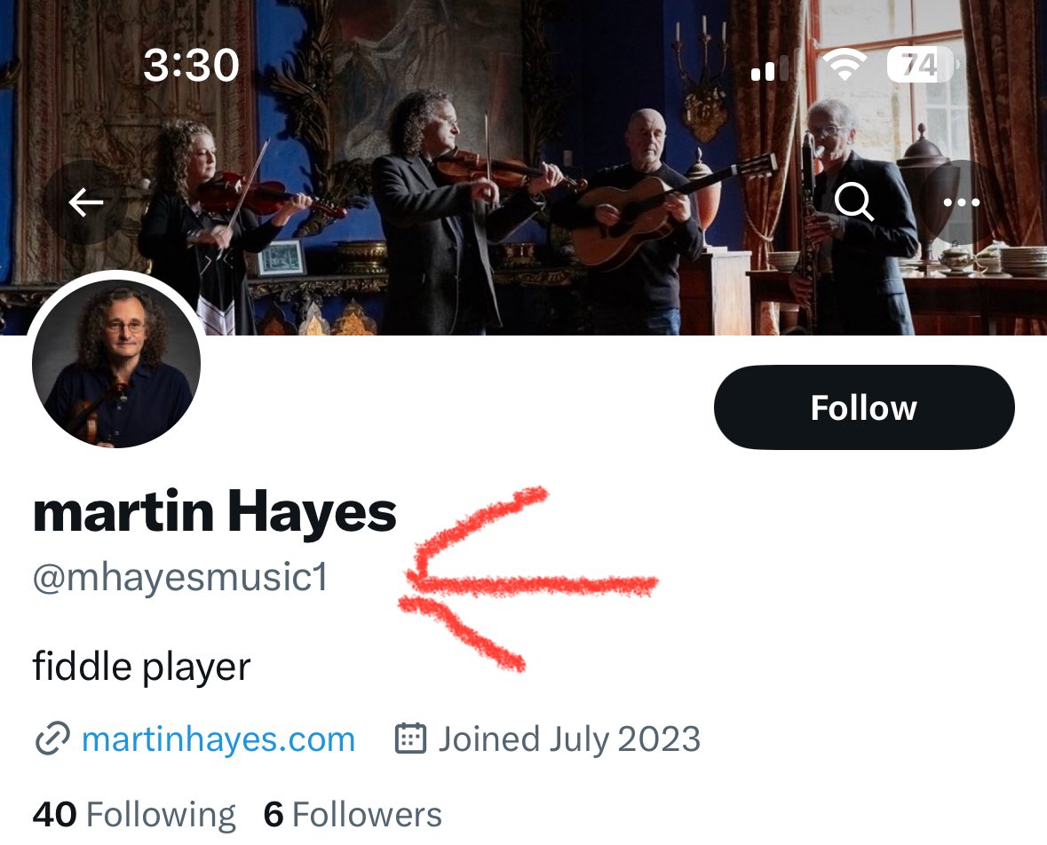 If anyone receives a message from this Twitter account, please do not follow. There is no numeral in my handle. I’m trying to get this taken down, if anybody knows how to do this, it’d be much appreciated. Thanks Martin