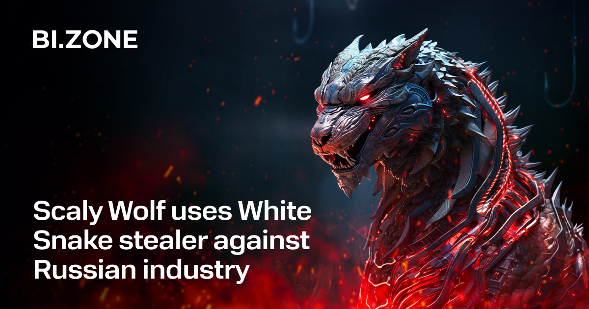 Our threat intelligence team has been tracking Scaly Wolf since summer 2023. The activity cluster is targeting Russian organizations with the White Snake stealer. Learn more about their TTPs and campaigns: bitly.ws/3bVDH