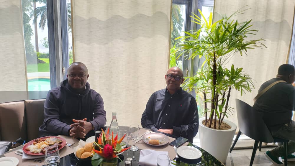 valentineozigbo's tweet image. Just arrived in Côte d&apos;Ivoire with HE @PeterObi to support our soaring Super Eagles to victory in the Quarterfinals of APCON 2023. Quite a pleasant lunch at Sofitel Abidjan. 

Let&apos;s rally behind our team, knowing their strength and unity on the field mirror our spirit and passion…