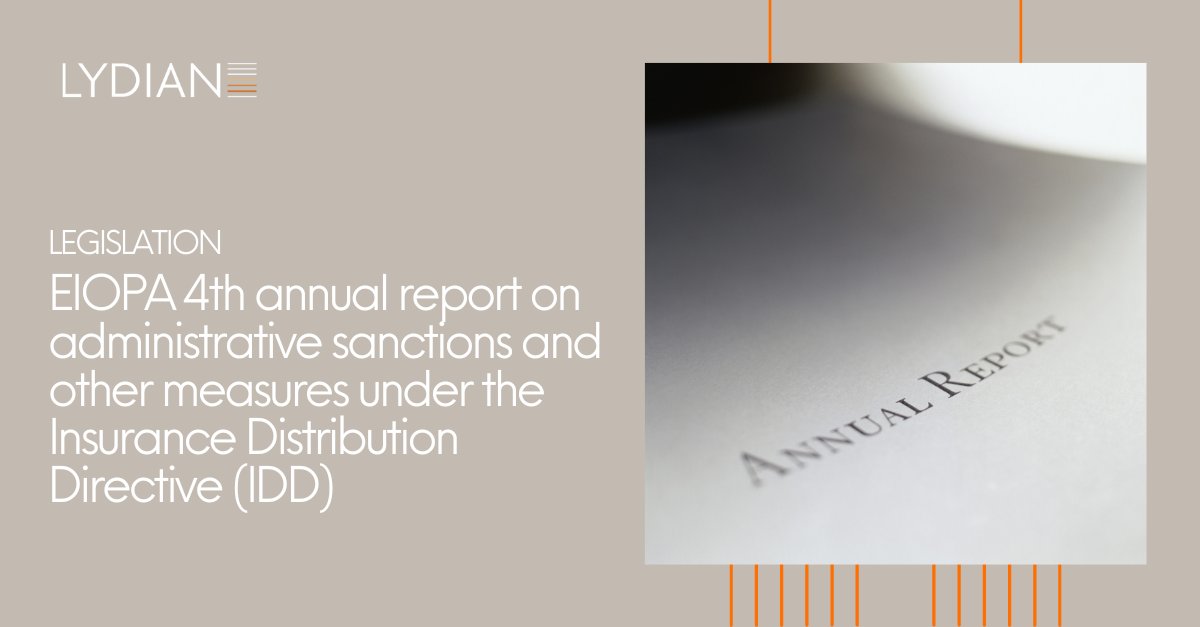 Closely following the publication of its Report on the application of the #IDD, #EIOPA issued its 4th annual report on administrative sanctions and other measures under the IDD. Read more here: linkedin.com/feed/update/ur…