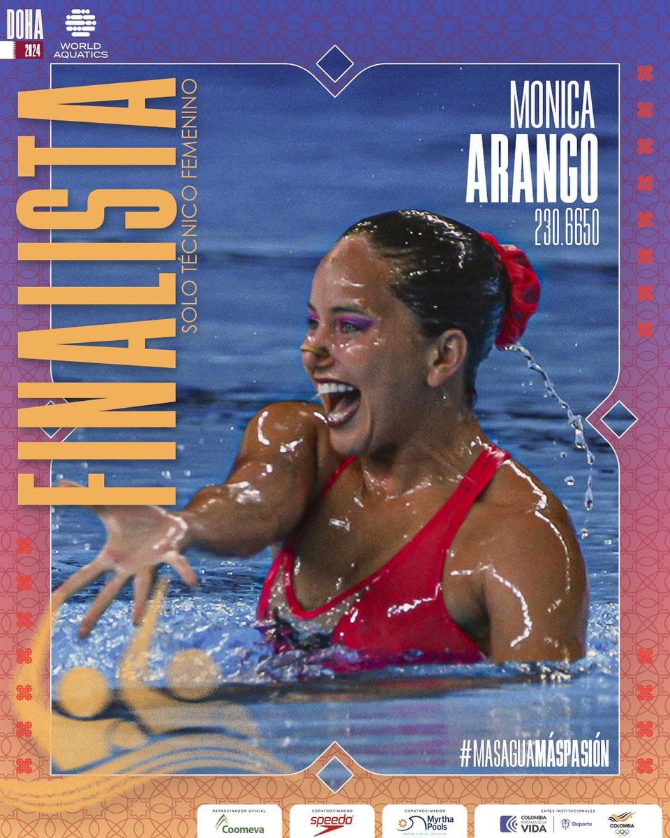 Esfuerzo, disciplina y amor por lo que haces 👏👏👏👏👏👏🥇🥇🥇
💛💛💛💛💛💙💙💙💙❤️❤️.  
💚💚💚🤍🤍 <a href="/Moni_Sarai/">Mónica Sarai</a>  

Colombia y Antioquia están siempre bien representadas <a href="/MinDeporteCol/">Ministerio del Deporte</a> <a href="/GobAntioquia/">Gobernación de Antioquia</a> <a href="/IndeportesAnt/">Indeportes Antioquia</a> @AstridBibianaR 👏👏👏👏👏👏👏 

menos ego, más hago