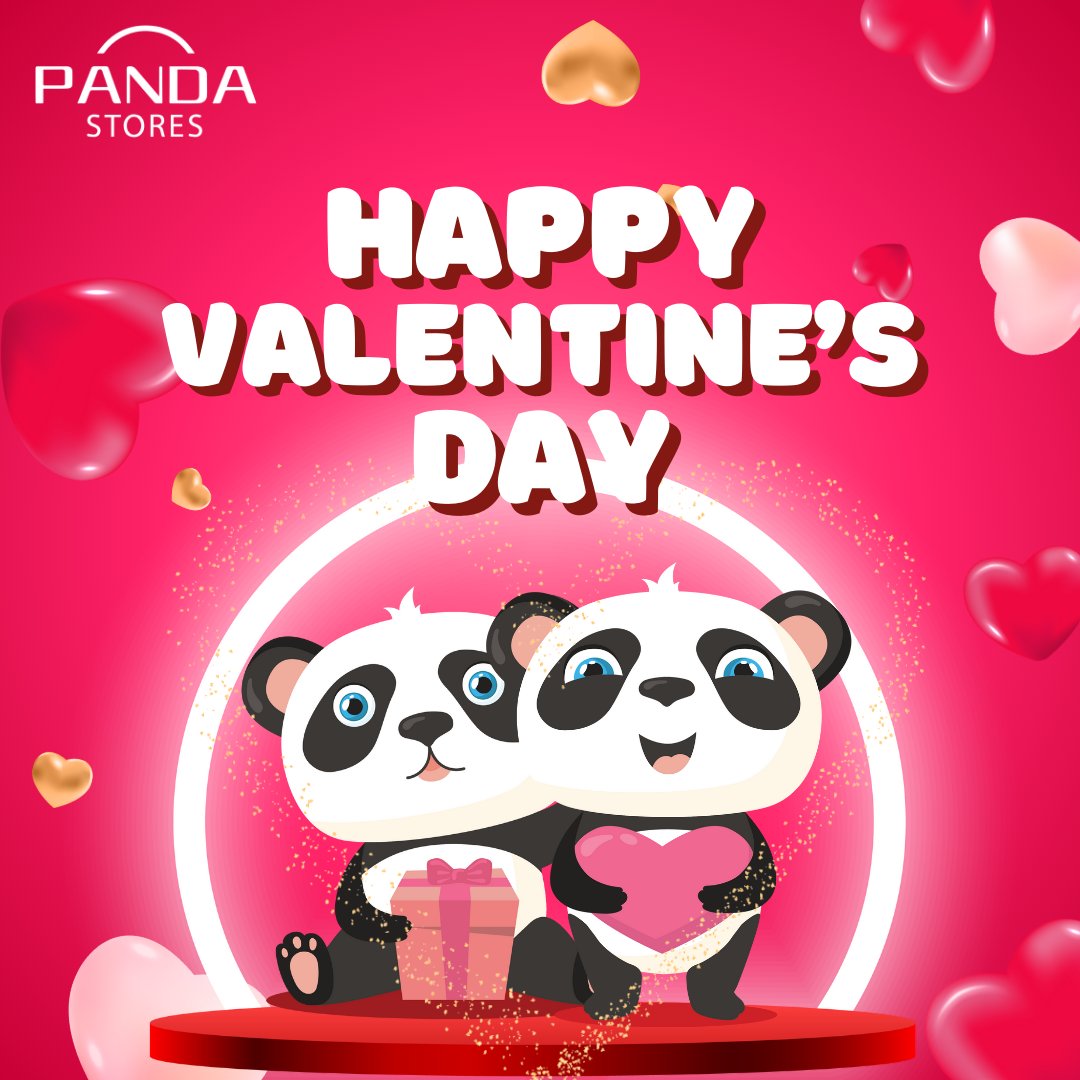 Wishing everyone a day filled with love, laughter, and cherished moments! Happy Valentine's Day to all! 💖🌹 #ValentinesDay #SpreadLove #PandaStores #Love