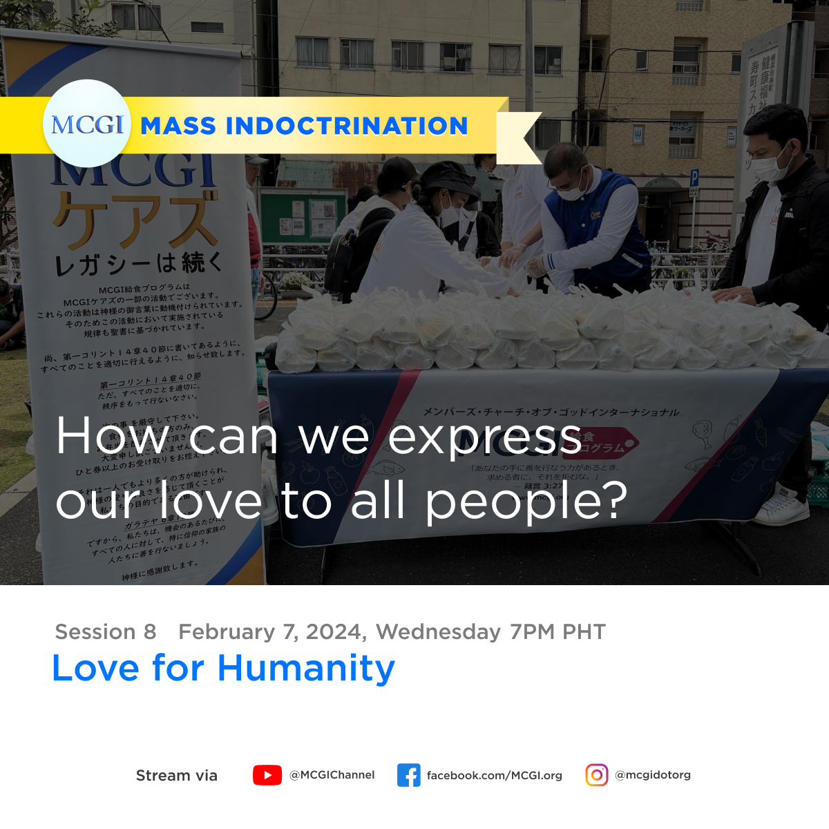 TheOldPathTV's tweet photo. You are cordially invited to our online Mass Indoctrination session on Wednesday, February 7, 2024 at 6 a.m. EST (7 p.m. PHT) with Brother Eli Soriano and Brother Daniel Razon.

#PureDoctrinesOfChrist https://t.co/VZM7TrcKvx