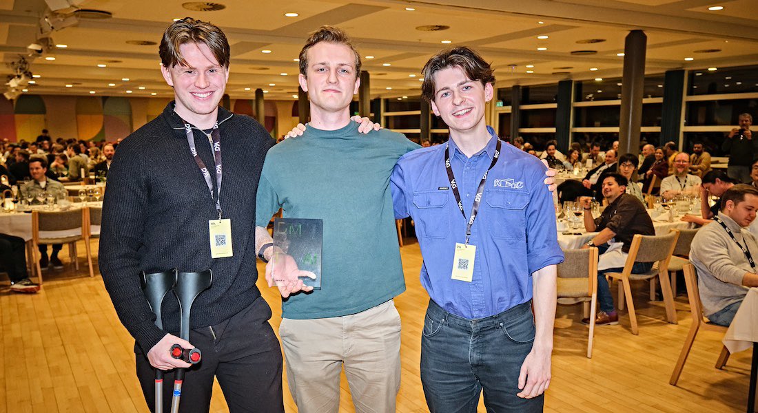 Congratulations to three of our brilliant students for winning the Danish National AI Championship two years in a row! 🎉🏆 Axel Højmark, Christian Mølholt Jensen, and Theo Rüter Würtzen, aka Team AlphaGo-Home, showcased outstanding AI skills and were celebrated at #D3A 1.0! 👏