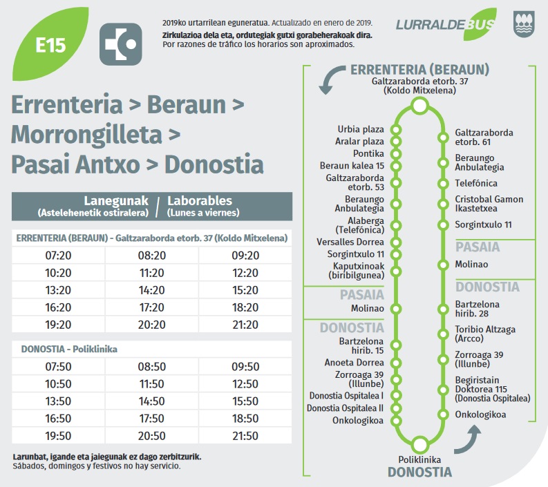 OskarAspaltza's tweet image. Errenteriarrek Beraungo E15 lineari buruz dituzten zalantzen aurrean, hemen bi irudi argi: 

👉Diputazioaren proiektu berriak jasotzen dituen OR7 linearen bus geralekuak.
👉Egun martxan dagoen E15k dituenak. 

Non mantentzen du Beraunek ospitalerako zuzeneko konexioa, @Gipuzkoa ?