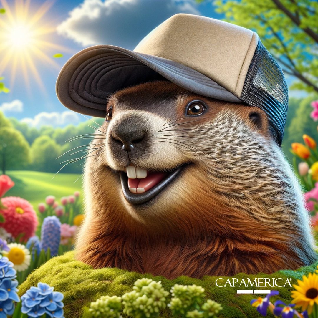 Aw yeah, Punxsutawney Phil says Spring is on its way! 😎 #GroundhogDay #Springtime #BringOnTheBallCaps