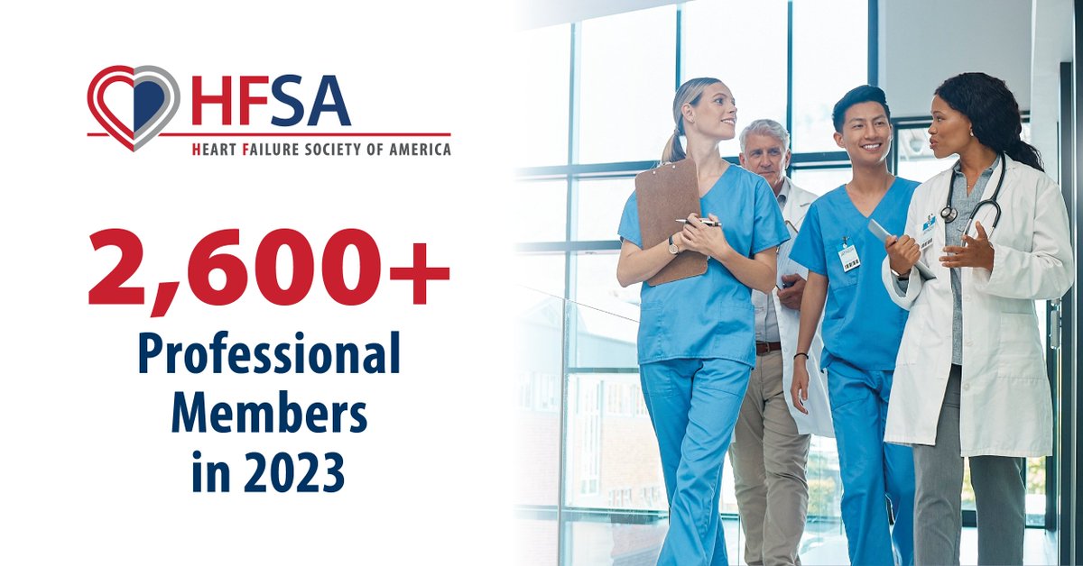 HFSA hit a milestone and ended 2023 with the highest number of professional members yet! 👏 Thank you for being a part of our community and making a difference in HF. Want to be a part of the movement? Join & get a FREE subscription to @JCardFail >> hfsa.org/membership