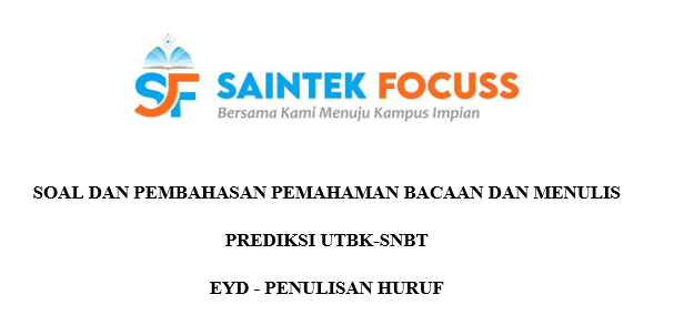 SaintekFocuss's tweet photo. [PEMBAHASAN SOAL]

Prediksi UTBK-SNBT 2024

(A THREAD)

Substest        : PBM
Jumlah Soal  : 15 Soal 

-Jangan lupa berbagi dengan Retweet ya😇- https://t.co/Ltx8EYjML7