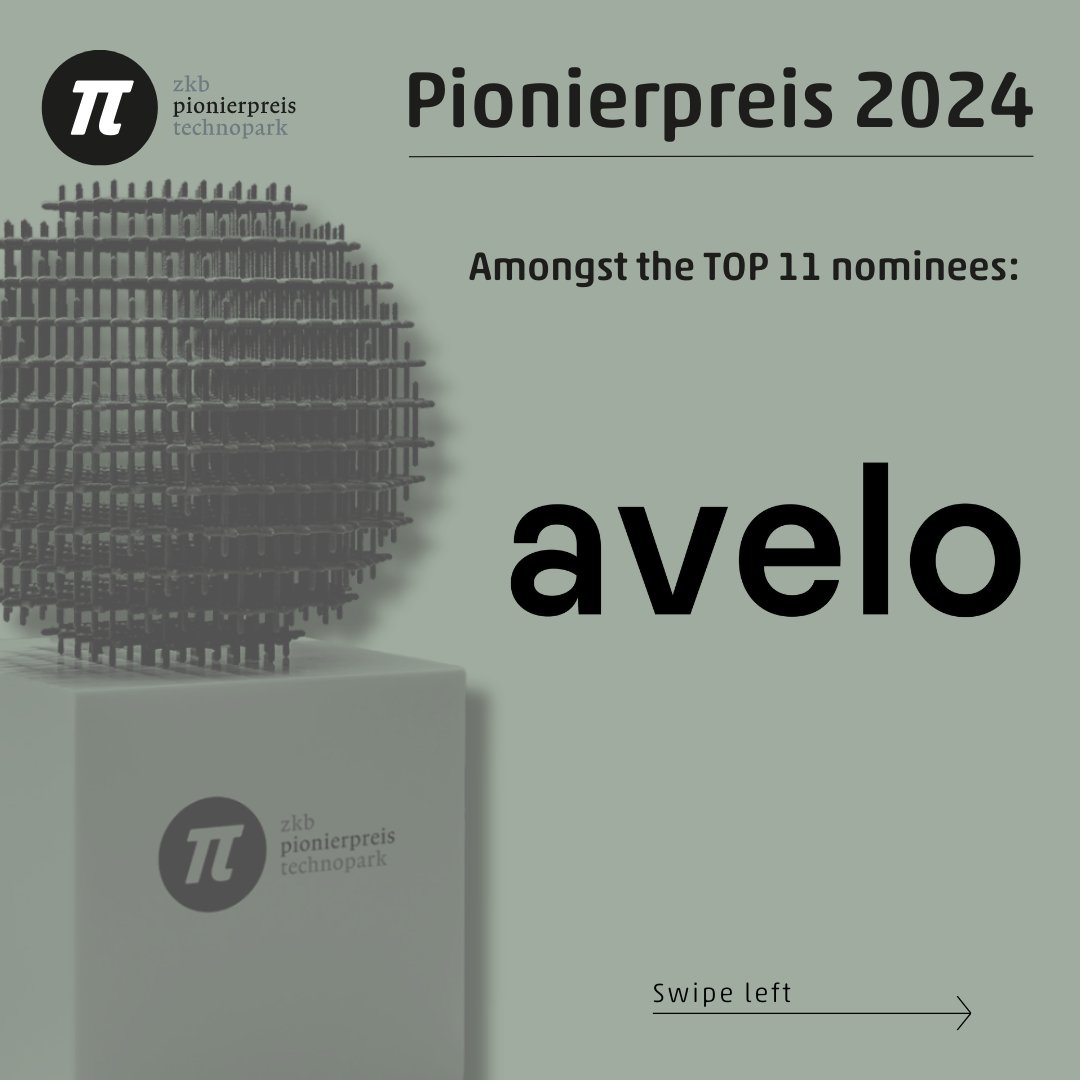 technopark_zh's tweet photo. Our introduction ot the #TOP11 for #Pionierpreis2024 continues ➡ Today with #Avelo. The start-up’s mission is to save lives by bringing fast & actionable infectious disease diagnosis closer to the patient. How? With breath aerosol diagnostics. Congrats👏#deetech #award @zkb_ch https://t.co/4AIedK3H6h