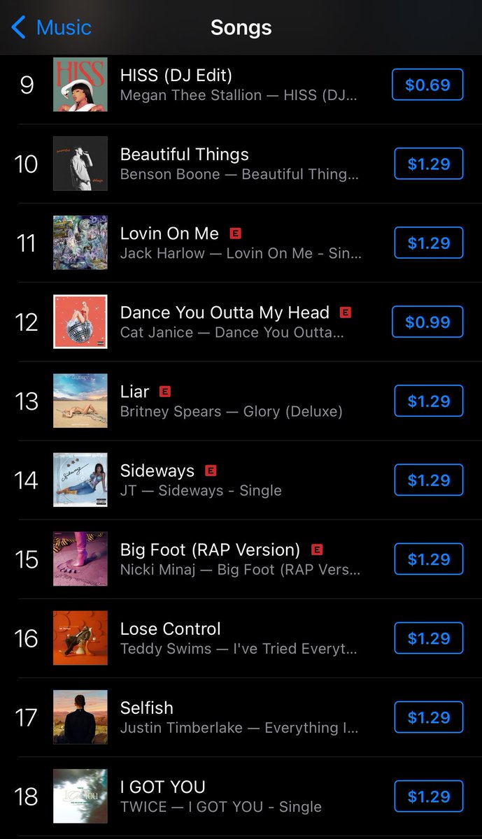 mrcoaster9's tweet photo. For the 2nd time this week Britney Spears surpasses Justin Timberlakes new song on US iTunes with her 2016 ‘Glory’ bonus track #Liar and is currently at #13! The Britney Nerds just keep winning 💁🏼‍♀️ https://t.co/utDszbQSgz