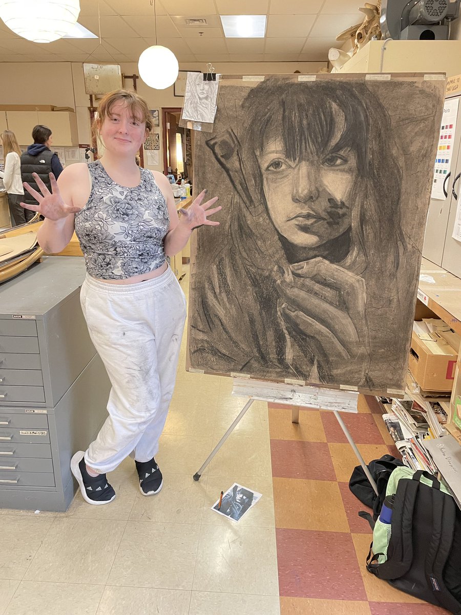 Gigi is so engaged that by the time class is over she could very well be mistaken for a coal miner! Keep up the amazing work Gigi!