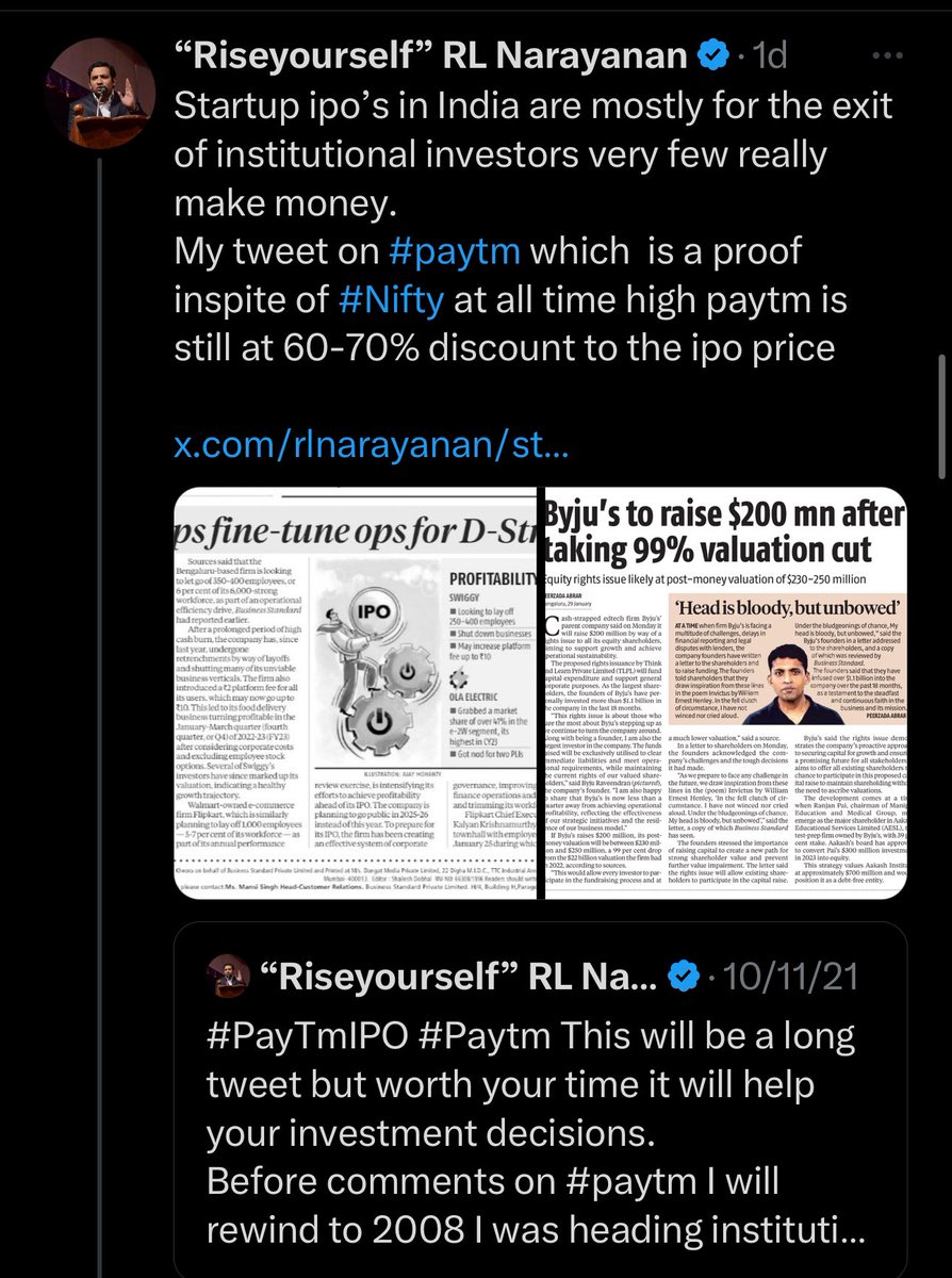 rlnarayanan's tweet photo. #Paym in 2021 why not to invest
#ITC in 2021 why to invest ₹207
#Tatamotors why to invest in this auto stock for 10x
#Sell on #Zomato at ₹160
#Buy on #Zomato at ₹60 for a target of ₹300
Lastly buy on #AdaniGroup #AdaniPort exactly last January
#ITC at ₹200 was excellent opportunity very few understood it and @dmuthuk went all IN
#TataMotors was excellent opportunity against ₹220
Same thing with #Adani
All the tweets are datewise and time wise transparent
You need just few ideas to compound and keep compounding