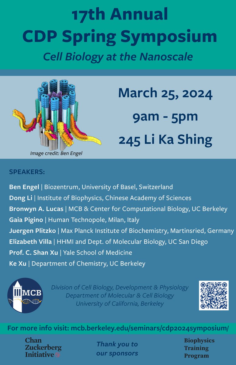 Join us <a href="/berkeleyMCB/">UC Berkeley MCB</a> Mar. 25 for Cell Biology at the Nanoscale with <a href="/TheVillaLab/">Elizabeth Villa</a> <a href="/bengeliscious/">Ben Engel</a> <a href="/GaiaPigino/">Gaia Pigino</a> @bronwynalucas and more. Register at tinyurl.com/5n7jd7mr.
