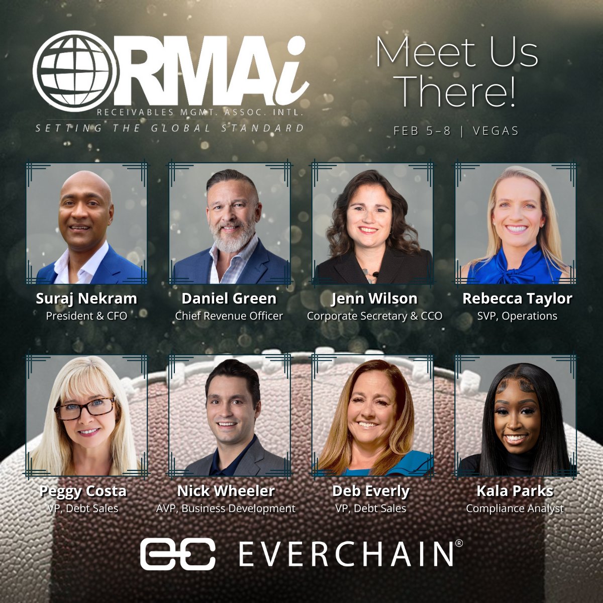 EverChain's tweet image. Ready to kick off your debt sales strategy? EverChain is your go-to team at #RMAI2024. 

Find us at booth 219 for a winning game plan! 🏈" hubs.la/Q02jzJQ80

#Strategy #DebtSales #Receivables