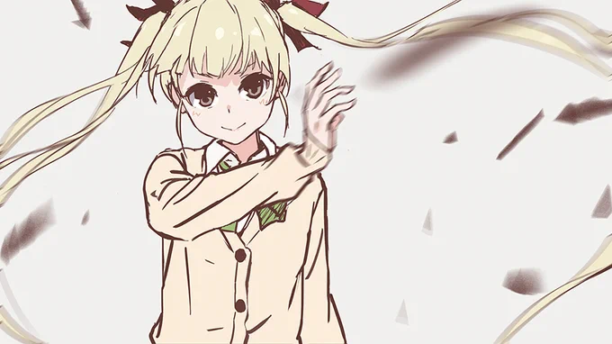 #ツインテールの日RASKスタッフさん達と描いたももちゃん 