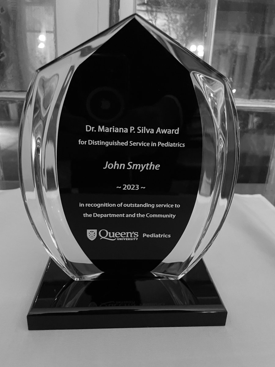 𝗕𝗼𝗯 𝗖𝗼𝗻𝗻𝗲𝗹𝗹𝘆 (@bob_connelly) on Twitter photo Last evening we had a wonderful celebration of the incredible career of Dr. John Smythe at <a href="/QueensPeds/">Pediatrics @ Queen's</a> spanning over 33 years (30 of them as the solo Pediatric Cardiologist!) It was a privilege to honour him with the Dr. Mariana Silva Award for Distinguished Service in Pediatrics Last evening we had a wonderful celebration of the incredible career of Dr. John Smythe at <a href="/QueensPeds/">Pediatrics @ Queen's</a> spanning over 33 years (30 of them as the solo Pediatric Cardiologist!) It was a privilege to honour him with the Dr. Mariana Silva Award for Distinguished Service in Pediatrics
