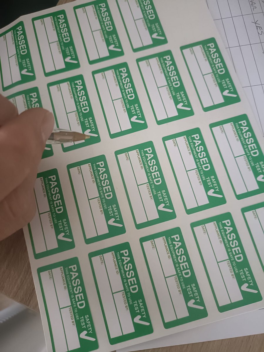 Busy, busy busy, at Bashley again. P.A.T. testing all done, Smoke alarms, carbon monoxide alarms, fire extinguishers, boiler &amp; electrics all check, check, checked. ✅✅✅