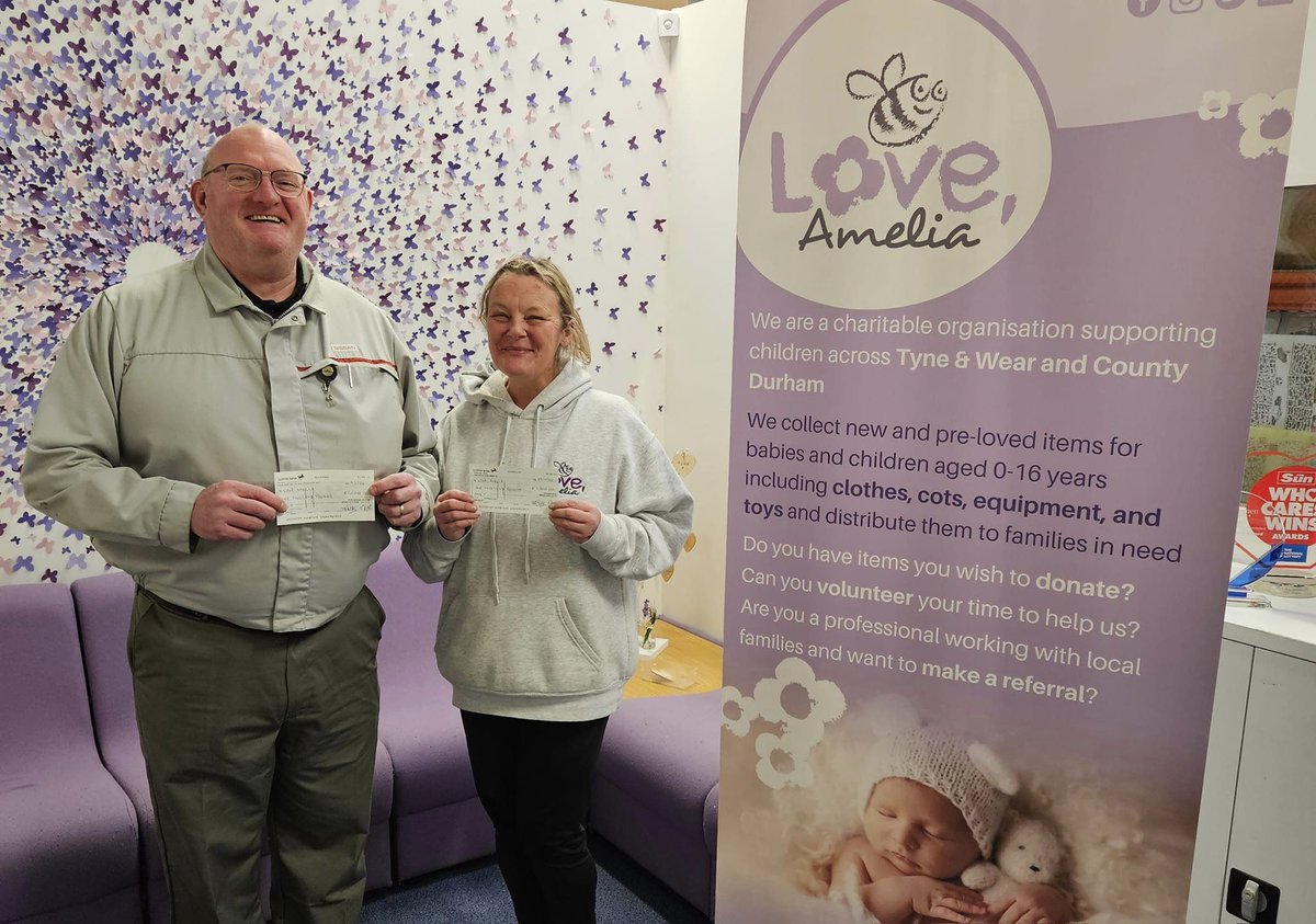 Thank you to the Nissan team for their incredible generosity, donating another £2000 to Love, Amelia. This amazing support from Nissan and their company council means the world to us and will go a long way to supporting the babies and children in need