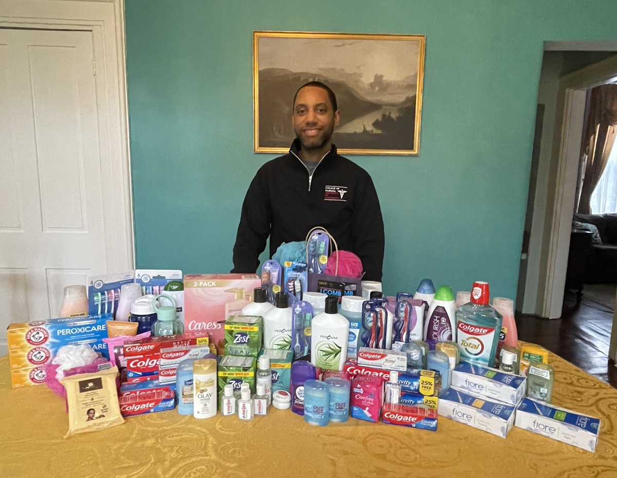 OAAPN's tweet photo. Big shoutout to our Cincinnati West Chapter for their gracious donation of nearly 100 personal care items to the Esther Marie Hatton Women’s Shelter that will benefit homeless women throughout Cincinnati. We are so proud of our members for this incredible display of kindness! ⭐ https://t.co/GTxIkcXZ2o