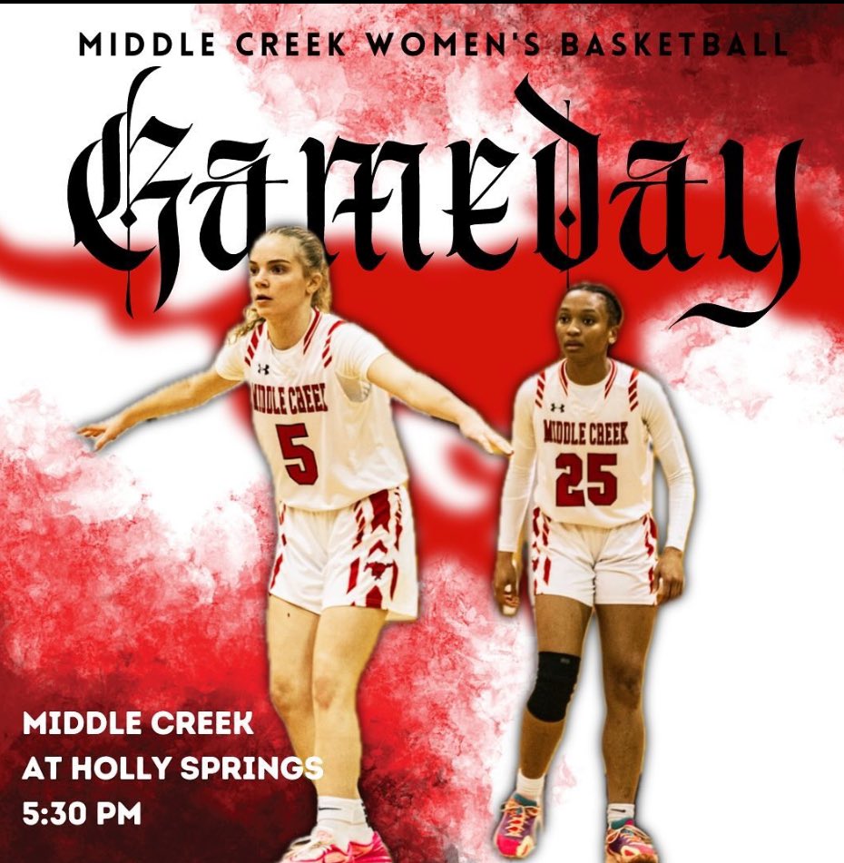 GAMEDAY @ HOLLY SPRINGS
BLACKOUT
JV BOYS 4 
V GIRLS 5:30
V BOYS 7
⚫️BE THERE ⚫️