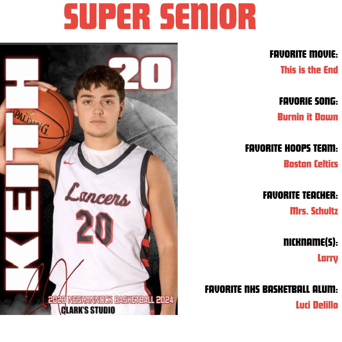 NeshannockBball's tweet photo. Last home game of the regular season celebrating our 2024 Seniors‼️

🏀Anthony Bonner
🏀LJ Keith
🏀Jaxon Mozzocio https://t.co/77fw9icZ2P