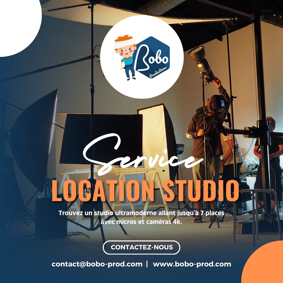 bobo_prod's tweet photo. #Locationstudio
@bobo_prod met à votre disposition un studio ultramoderne allant jusqu’à 7 places avec micros et caméras 4K. Des écrans personnalisables vous permettent également de créer votre propre ambiance. Infos au contact@bobo-prod.com ou https://t.co/k5RPjDS0Ed. https://t.co/rlMg1qBV23