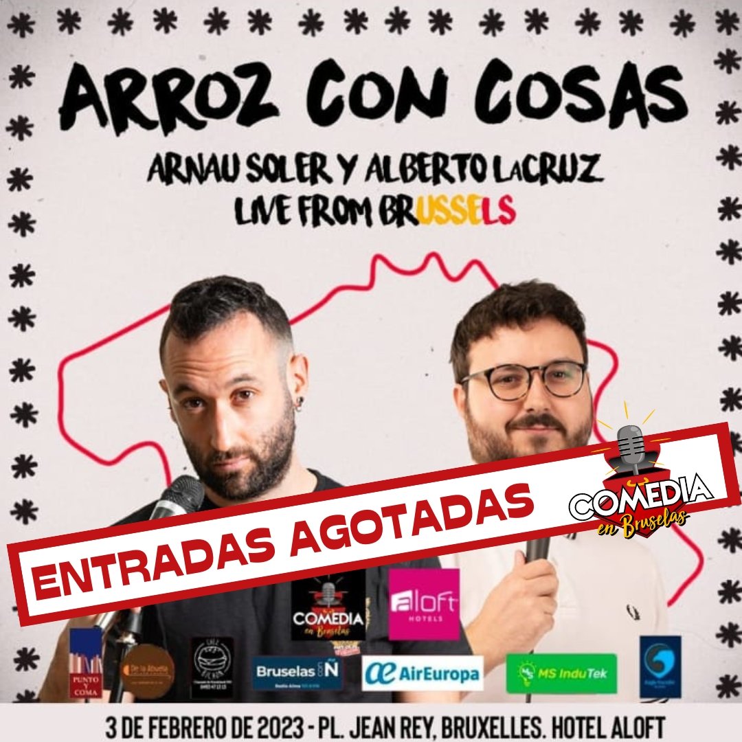 Comediaenbruse1's tweet photo. Wow!!! @arnausoler_ @AlbertoActriz @AirEuropa @CamaraBelux @radioalma @AloftBrussels https://t.co/VcZvbS8Gkc