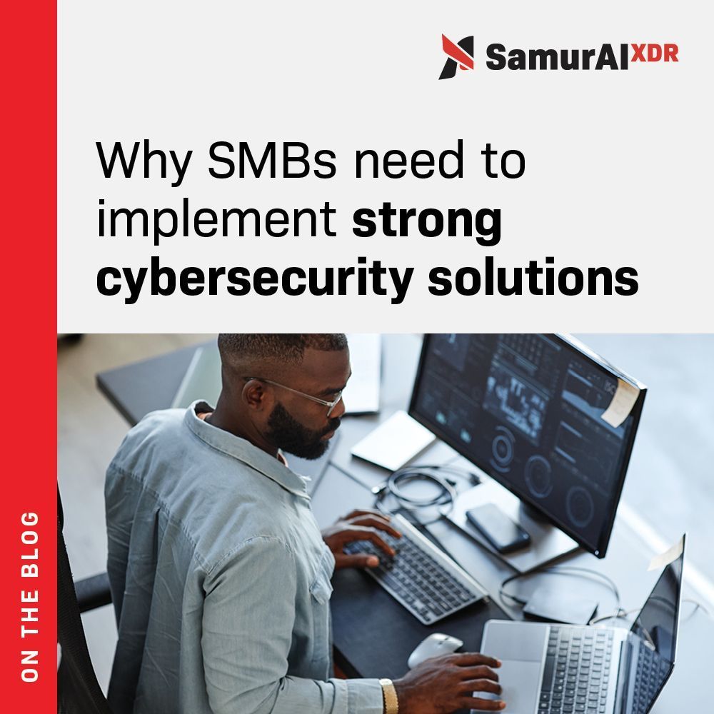 SMB's drive over 90% of businesses globally. Trust Samurai's XDR for robust threat detection in your SMB's IT environment. buff.ly/3vYobru 

#smb #smallbusinessowner #smbsecurity #securityanalyst #ProtectYourBusiness