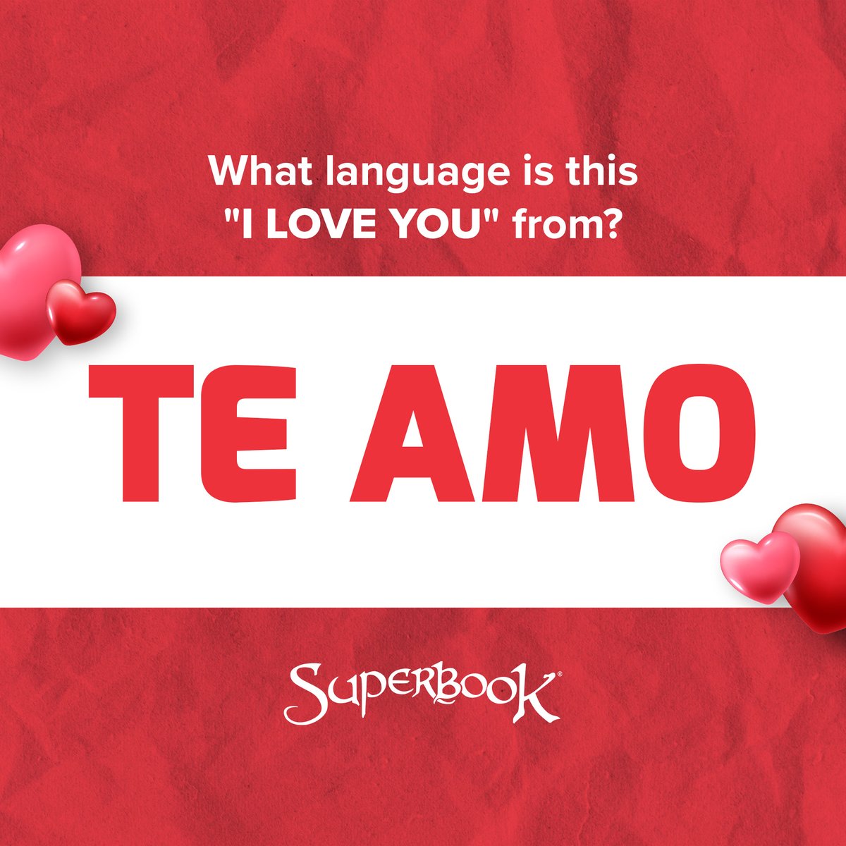Love is a universal language! Do you know the correct answer to our #GuessTheLanguage game? ❤️ #HappyValentinesDay #TwitterGames