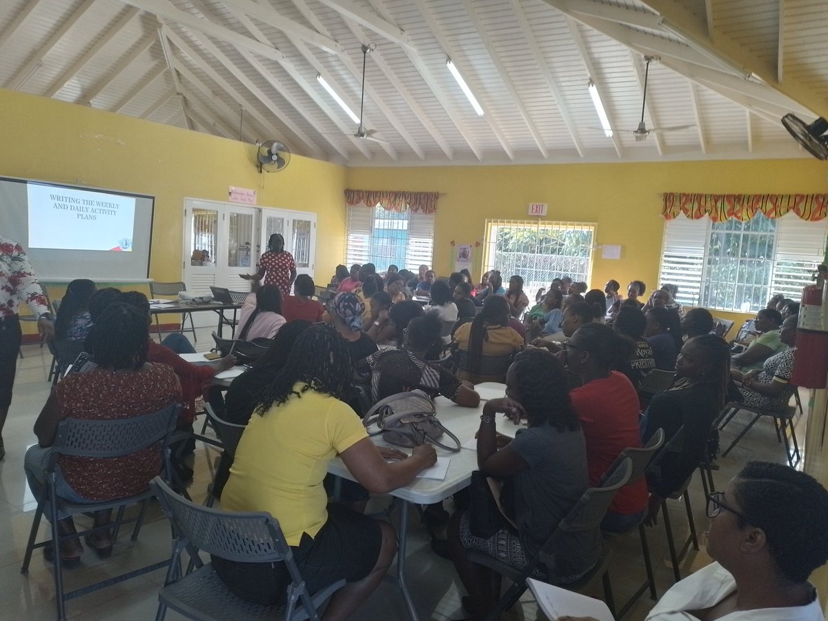 Currently happening at the Westmoreland Early Childhood Resource Centre. Curriculum Support Session. ECPs turned out in their numbers.  <a href="/ECCJA/">Early Childhood Commission</a> #12StandardsMatter <a href="/Stcy14226538/">October Girl✨️♏️</a> <a href="/FaithECC07/">Faith Lyn</a> <a href="/Marjammy/">Ann Marie McIntosh</a> <a href="/Karlene12345/">Karlene12345</a> <a href="/SDixonreg6/">Simone Ellis Dixon</a> <a href="/karlenedesland1/">Karlene</a> <a href="/tkmsingh/">Trisha K Williams-Singh</a>