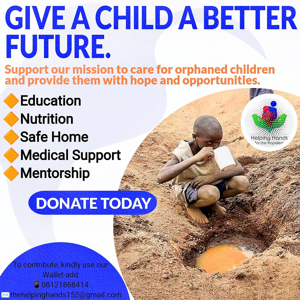 OrphanUnityAid's tweet photo. Dear All,

Let's ponder on ways to support and provide for orphans and the less privileged. They deserve a brighter future. Your consideration and actions matter.

@MrBeast @Ashcryptoreal

TCDsJVoYv3cdzh5CLEQya5bAobycwjJS1u   TRC20 

12yNKj5BQR8Peq3QoshPtKEPDywZBiYWiH    #BTC https://t.co/MlafF5pOgk