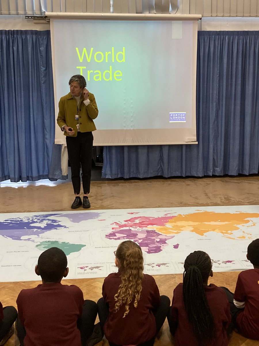Year 3 & 4 had a fascinating workshop presented by Thames Explorer Trust all about the history and geography of the River Thames and its connection to global trade routes. This supports their current topic - rivers and water. 
#thamesexplorertrust
#portoflondonauthority