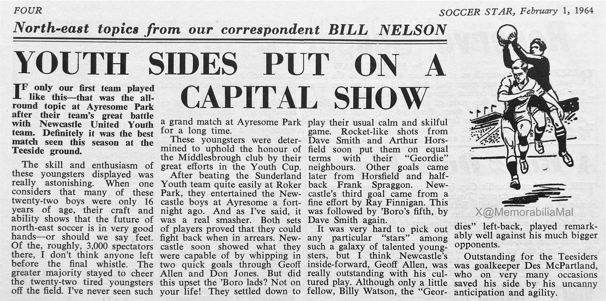MemorabiliaMal's tweet photo. Middlesbrough vs Newcastle United (Youth)
Soccer Star magazine 1/2/64
#Boro #UTB #NUFC https://t.co/a0aY77xoIp