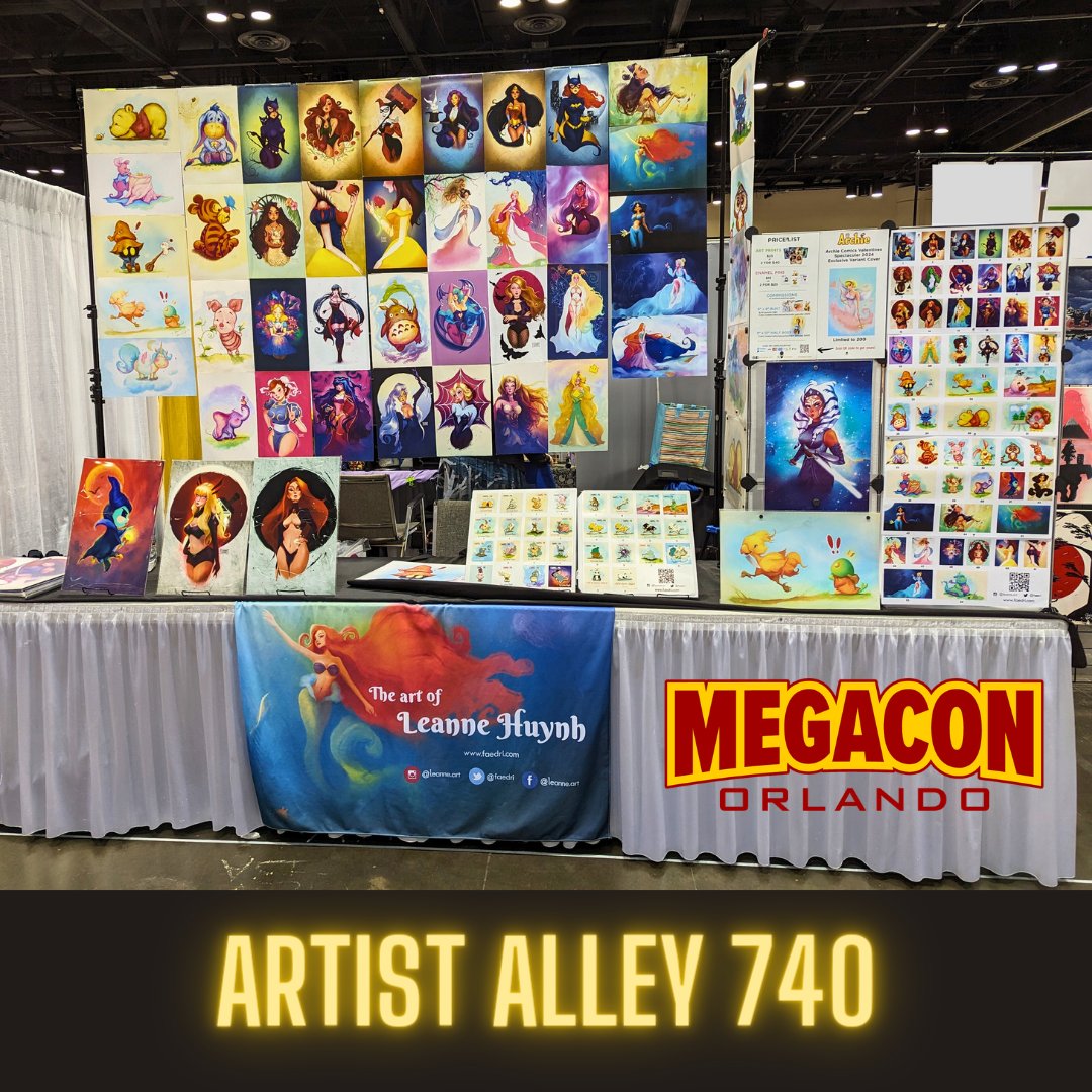 I'm in Orlando at Megacon this weekend at table AA740 🌴 I'll have some art prints, pins and taking some naps 😴 and commissions 🎨 #megacon #artistalley #comiccon #florida #supportart #supportartists