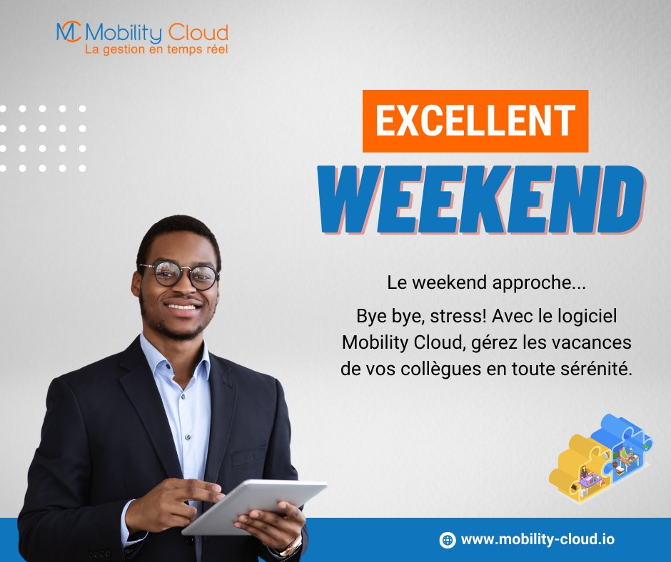 MobilityCloud3's tweet photo. Dites adieu aux tâches chronophages !!! Avec Mobility Cloud, gérez vos ressources humaines en toute simplicité, tout en libérant du temps pour profiter pleinement de votre fin de semaine.
#mobilitycloud #gestionrh #simplification #sansstress #productivité #bonnefindesemaine https://t.co/xbDwI6CwVa
