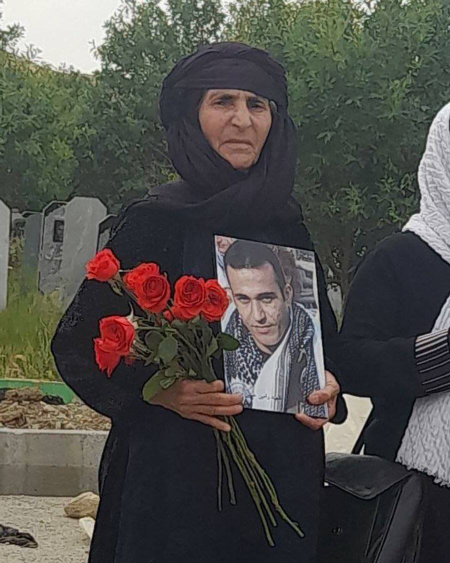 AlinejadMasih's tweet photo. First they execute your son, then they hide the body, then they don’t allow you to have a funeral for your beloved one, and arrest you if you cry for justice. Welcome to Iran—where the Islamic Republic has taken the whole country hostage.

Dayeh Sahrifeh, mother of Ramin Hossein Panahi, a political prisoner executed by the Islamic Regime, has been arrested for visiting the family of Kurdish political prisoners who were recently executed. After killing and hanging protesters, the regime now targets the families of the activists who have suffered. If we don’t stand in solidarity with these families, the regime will continue to harass them while they attempt to grieve.
