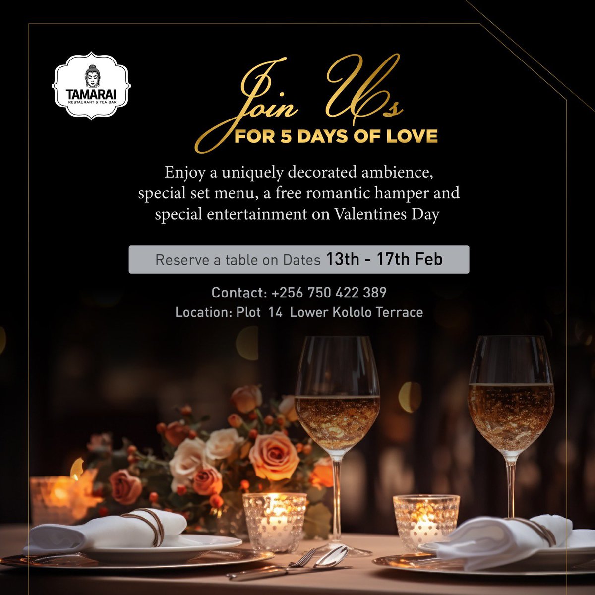 Five days of love Five delectable dinners! Five days of romance Join us on a culinary journey filled with flavor, variety and satisfaction. 🍽️✨ This will be the only way to fall in love. Seek a reservation; 📞0755 794 960 to join the lovers. ❤️❤️ #valentines #loveseason