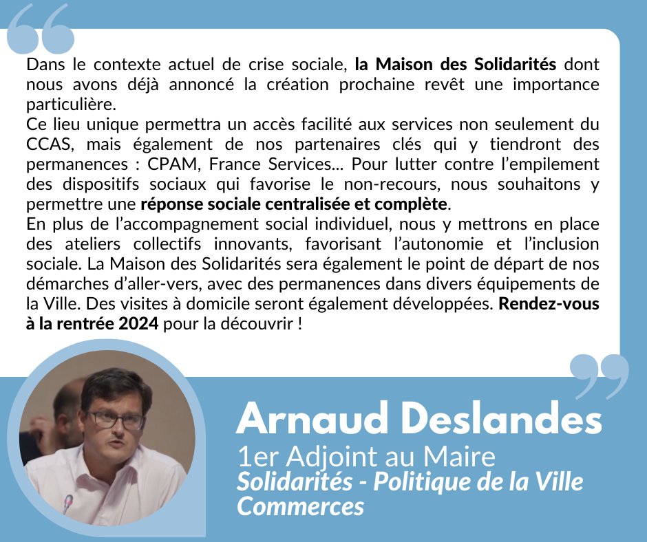 ToutpourLille's tweet photo. Le rendez-vous est donné par @ardeslandes. La Maison des Solidarités ouvre à #Lille à la rentrée 2024 !
#CMLille #LilleSolidaire https://t.co/pyUHqYZRYe