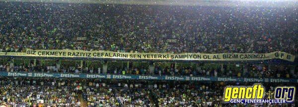 fenersportscom's tweet photo. BİZ ÇEKMEYE RAZIYIZ CEFALARINI SEN YETER Kİ ŞAMPİYON OL AL BİZİM CANIMIZI. https://t.co/4BDxVehCKA