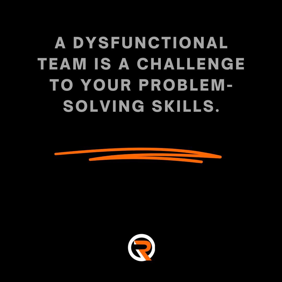 Use your problem-solving skills to turn the team around. 

#TeamChallenge #ProblemSolving