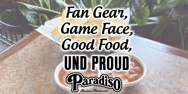 ParadisoGF's tweet photo. Catch all the action of the UND hockey game at Paradiso while treating yourself to mouthwatering dishes. #myund #undproud https://t.co/gJaBlOjCht